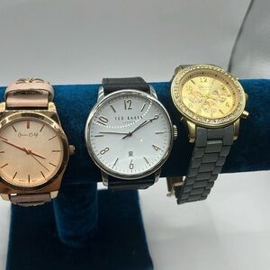 Ted Baker Watch | Geneva Platinum Watch | Jessica Carlyle Watch | 3 Watch Lot
